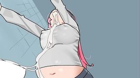 Girl with monster cock