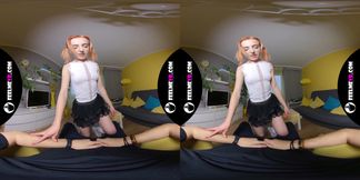 Thumbelina sexy redhead lapdance vr180