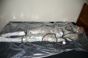 Mar 16 2023 - VacPacked in my silver latex jacket with my PVC aprons face shield and neoprene sheeting