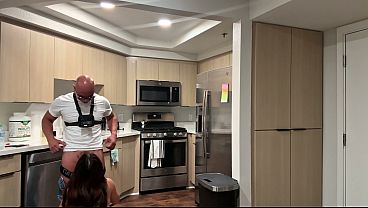 Asian amateur gives sloppy blowjob to big cock before riding it rough