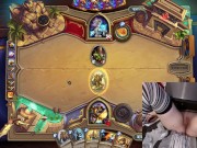 Naked Gamer Girl trying out another Hero in Hearthstone #2