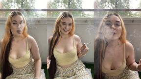 POV: Your GF smokes for the first time, you teach her - smokingrapunzel - smoking fetish