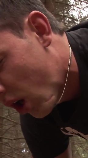 Exclusive video Bareback: Horny guys with hard cocks love to fuck in the woods