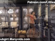 Daring Asian get Flashing, Anal & Naked in Furniture Store! - 4K