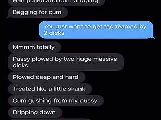 Doxy Wife has a indecent throat tried to accuse me of cheating sexting