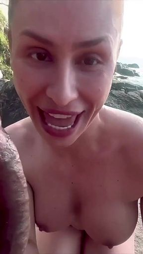 Horny Emme White Gets Her Pussy Fucked on the Beach - Emme White - Loupan Productions