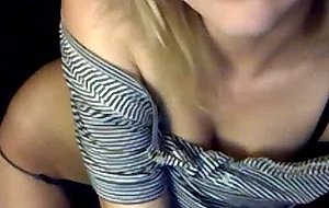 Slightly chubby teen stripping down on webcam