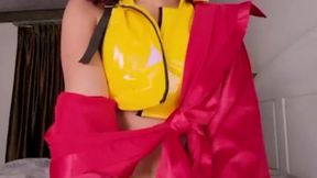 Cowgirl Faye Valentine rides cowboy's large cock