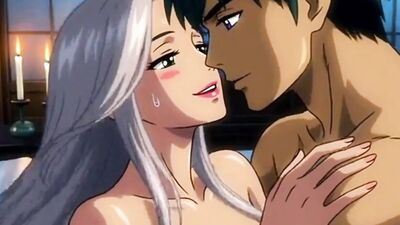 Step sister's friend shares bed with her and fucks her hard in HD anime porn