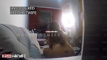 Corno manso chamou um Barbeiro a domicilio, mas não esperava que eu faria uma chamada de vídeo e ficaria peladona na frente dele