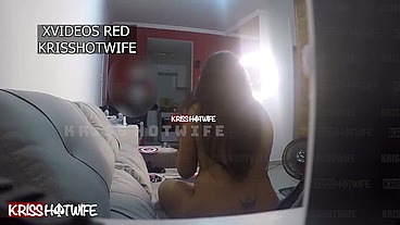 Corno manso chamou um Barbeiro a domicilio, mas não esperava que eu faria uma chamada de vídeo e ficaria peladona na frente dele