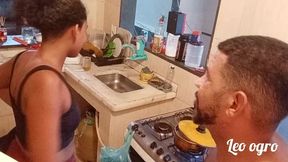 na cozinha onde comecou toda a putaria com myllena rios