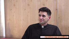 SayUncleNetwork.com - Young catholic gay jerks off while stepdad drills his ass with