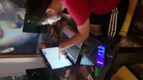 Str8-horny Model with His Cock Out Wants Me to Suck It