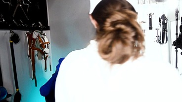 Mistress Odette and Freshie Probe and Sound Patient