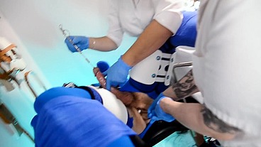 Mistress Odette and Freshie Probe and Sound Patient