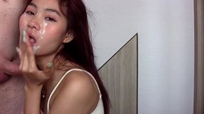 Sloppy Deepthroat with Facial - Yumi