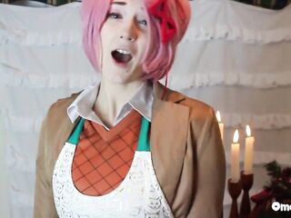Just Natsuki for Christmas DDLC OmankoVivi Cosplay Music Movie Parody