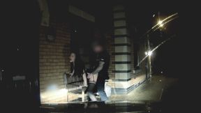 Night patrol: Cheeky young lass likes daring outdoor sex