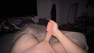 Horny bf moans in your ear and fucks you late at night *huge cumshot and loud male moaning*