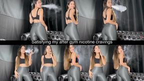 Satisfying my after gym nicotine cravings