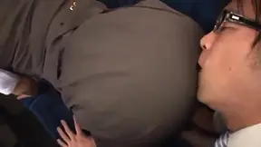 Sexy Japanese Office Worker Gets Intensely Fucked In Busy Bus Cubicle