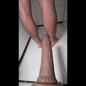 bbc dildo shower play