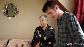 granny savana enjoys the hot ride on sam s young cock agedlove