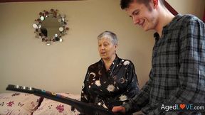 granny savana enjoys the hot ride on sam s young cock agedlove