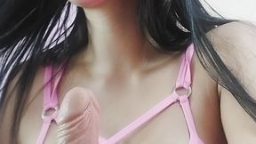 Do you like how I suck my dildo?