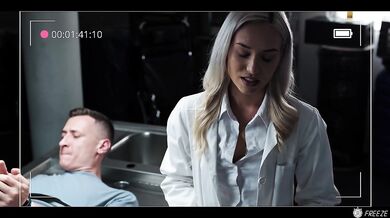 Beautiful Blonde Doctor Gets Used and Begs For Cock - Freeze Time Stop Sex Creampie