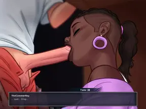 Let&amp;#039;s Play - Summertime Saga, Blowjob from Miss Dewitt