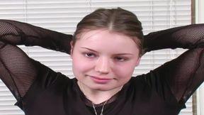 Desperate Amateurs Tatiana Kush first time on film sucking cock