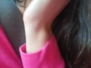 Horny Hairy Public Flashing Camgirl JUST LAUNCHED PinkMoonLust ONLYFANS! Car Ride Passenger Flash