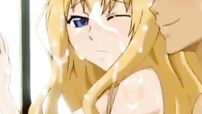 Blonde cartoon babe gets pounded and covered in jizz