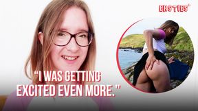 Ersties - Cute Redhead Amelia Fingers Her Wet Pussy in a Public Spot