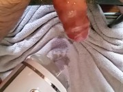 Too big for flashlight type masturbator (edit)