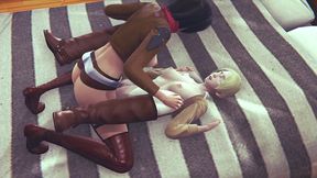 short teaser futa mikasa fucks historia - aot hentai