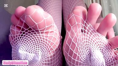 Cute Asian fingers getting massaged with oil and fingering