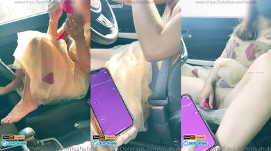 เล่นไข่สั่นเสียวๆอยู่บนรถ เล่นไปใช้แอพควบคุมการสั่นไปด้วย คนทำก็เสียวคนดูก็เสียวสุดๆ