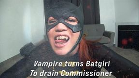 Vampire turns Batgirl to drain commissioner 09