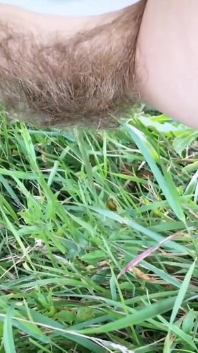 Memorable moment from &quot;Pee outdoors, risky toilet  in the forest 4K&quot;