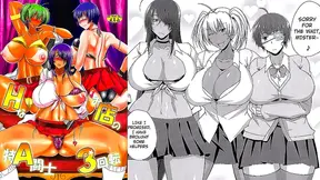 Sexy Ninja Harem Strips for Anal Orgy & Big-Breasted X-Ray Fun