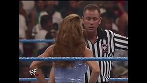 WWF DIVA Ivory vs Torrie Evening GOwn Match Ivory Gets Stripped to Her Bra and Panties