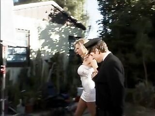 Sexy porn stars in action during filming indoors