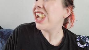 Chewing Breakfast Open Mouthed and Loudly