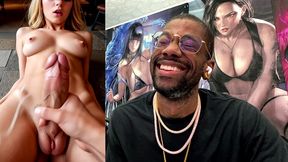 transgender starbucks employee gets a handjob and cums everywhere, ai generated