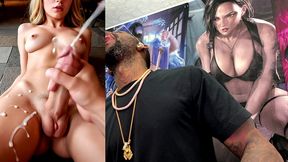 transgender starbucks employee gets a handjob and cums everywhere, ai generated