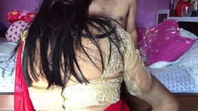 Nepali Beauty in Saree Gets Hardcore Sex and Creampie