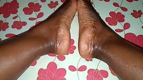 Holy Church Girl Fare Angle’s Oily, Wrinkly Soles By Each Other